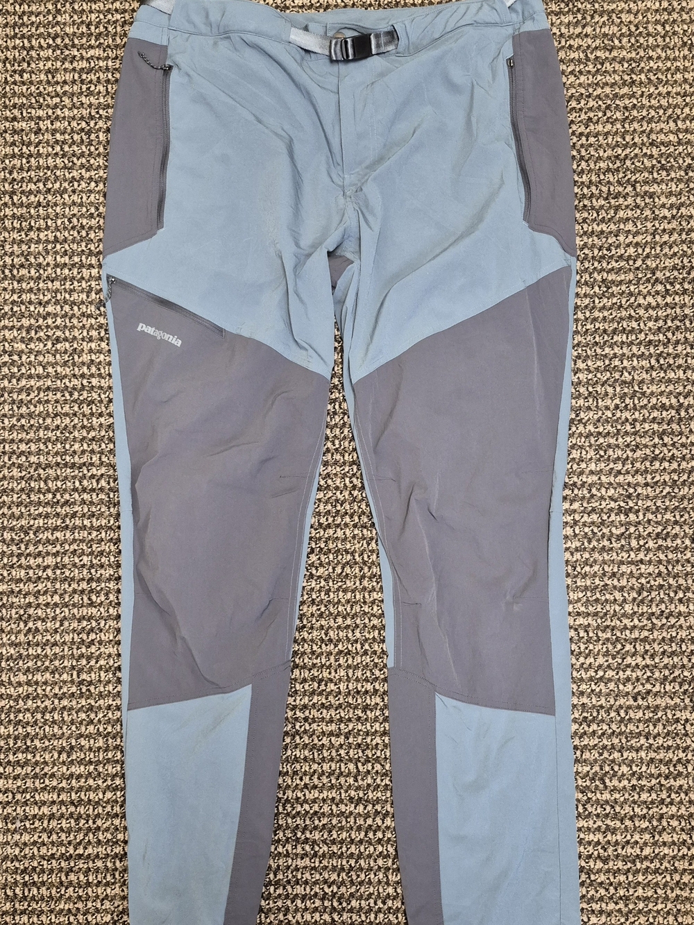 Patagonia Terravia Alpine Pants Mens [32/33) Blue Gray Hiking Climbing Trail
